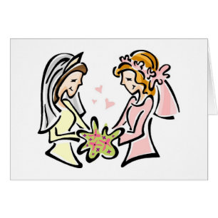 Personalised Lesbian Wedding Card - Add Text
