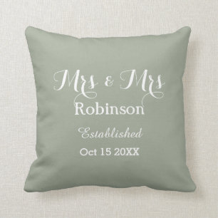 Personalised Lesbian Wedding Cushion