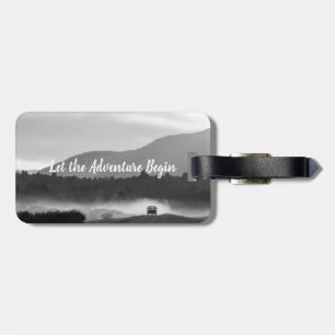 Personalised Let the adventure begin luggage tag
