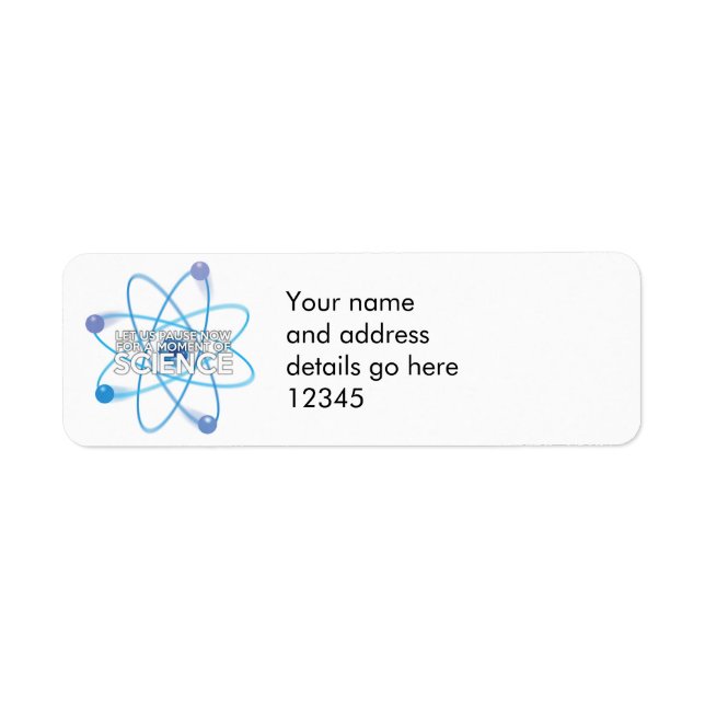 Personalised LET US PAUSE NOW science (Front)