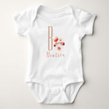 Personalised Letter and  Name Baby Bodysuit