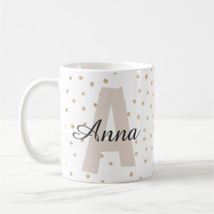 Personalised Letter Custom Name Monogram Coffee Mug