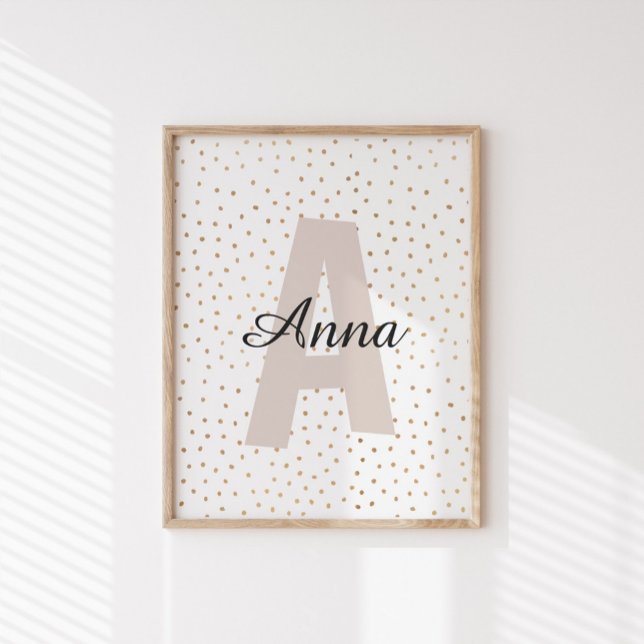 Personalised Letter Custom Name Monogram Poster (Creator Uploaded)