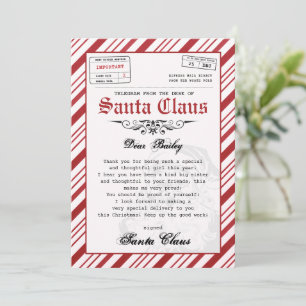 Personalised Letter from Santa Christmas Template