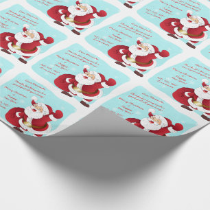Personalised Letter from Santa Christmas Wrapping Paper