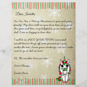 Personalised Letter from Santa Claus