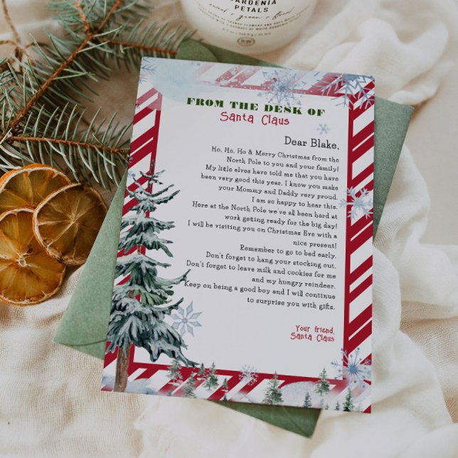 Personalised letter from Santa Claus Christmas Invitation (Creator Uploaded)