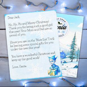 Personalised Letter from Santa Claus for Boys