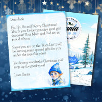 Personalised Letter from Santa Claus for Boys