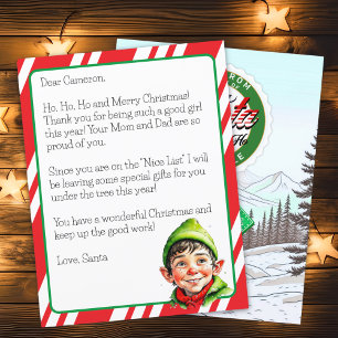 Personalised Letter from Santa Claus for Children