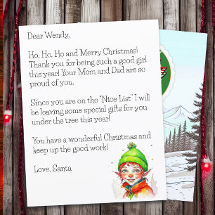 Personalised Letter from Santa Claus for Children