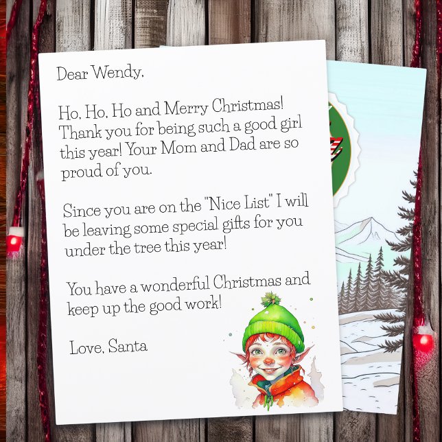 Personalised Letter from Santa Claus for Children (Creator Uploaded)
