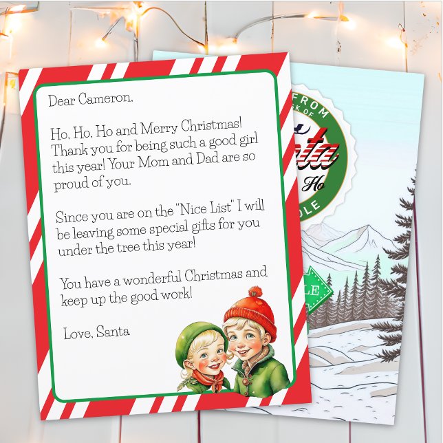 Personalised Letter from Santa Claus for Children (Creator Uploaded)