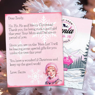 Personalised Letter from Santa Claus for Girls