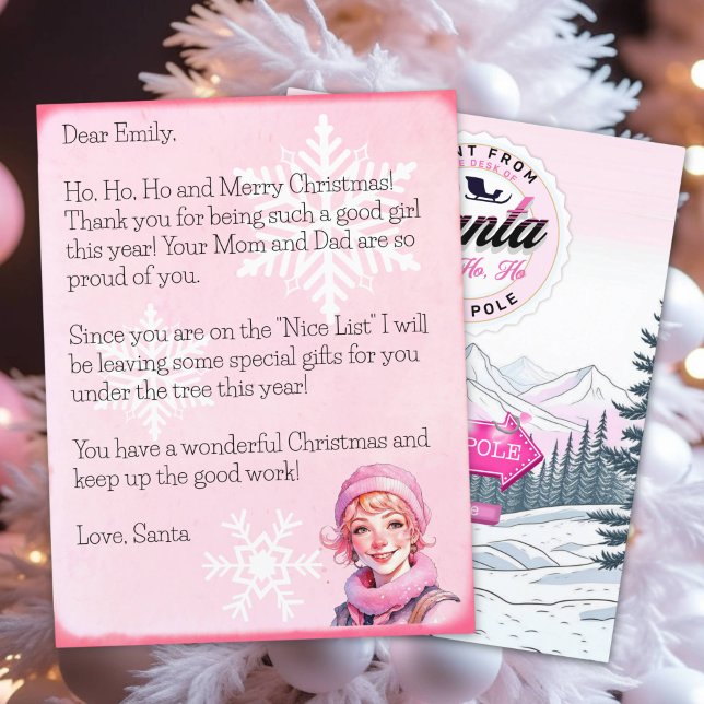 Personalised Letter from Santa Claus for Girls (Creator Uploaded)