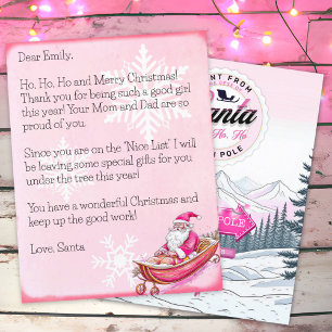 Personalised Letter from Santa Claus for Girls