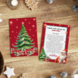 Personalised letter from Santa Claus  Invitation<br><div class="desc">Personalised letter from from Santa Claus.
Give your child this year special,  cute letter from Santa. 
Collection: 
https://www.zazzle.com/collections/love_christmas_collection-119212194434211063</div>