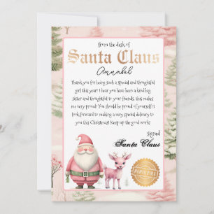 Personalised Letter from Santa Claus Invitation