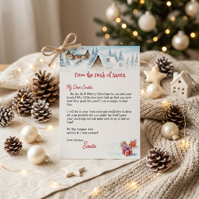 Personalised Letter from Santa Claus template (Creator Uploaded)