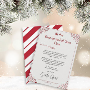 Personalised Letter from Santa Claus template
