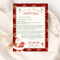 Personalised Letter from Santa Claus template