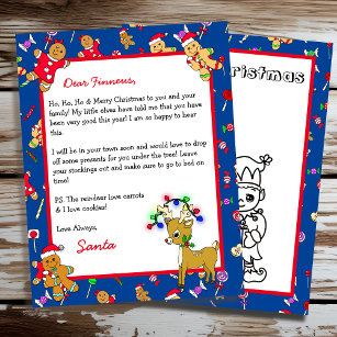 Personalised Letter from Santa + Colouring Page