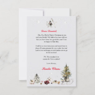 Personalised Letter from Santa for Children Invitation