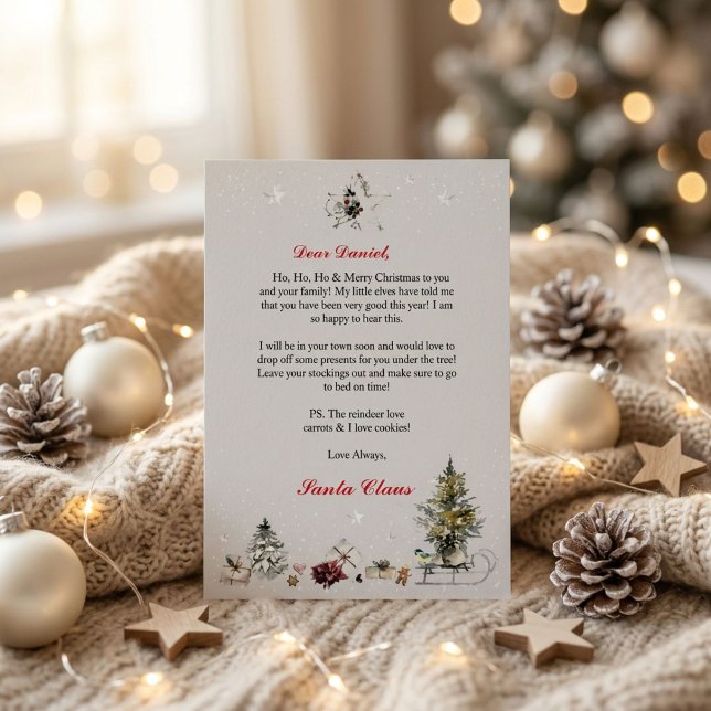 Personalised Letter from Santa for Children Invitation (Creator Uploaded)
