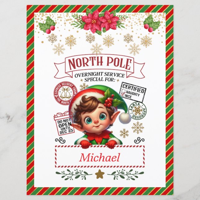 Personalised Letter from Santa For Kids Gifs (Back)