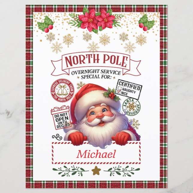 Personalised Letter from Santa For Kids Gifs (Back)