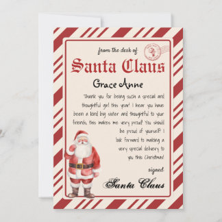 Personalised Letter from Santa Template