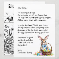 Personalised Letter & from the Easter Bunny