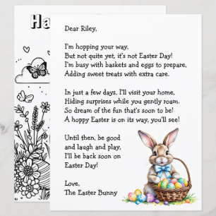 Personalised Letter & from the Easter Bunny