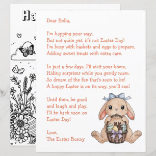 Personalised Letter & from the Easter Bunny