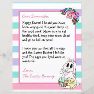 Personalised Letter from the Easter Bunny