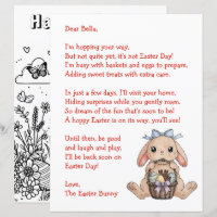 Personalised Letter & from the Easter Bunny