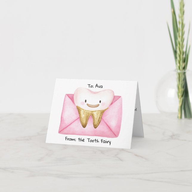 Personalised Letter from Tooth Fairy  Card (Front)
