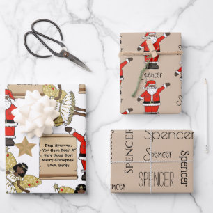Personalised Letter/Gift From Santa Wrapping Paper Sheet