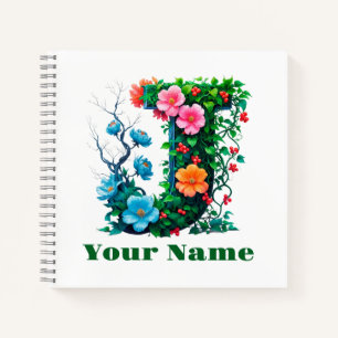Personalised Letter J Notebook