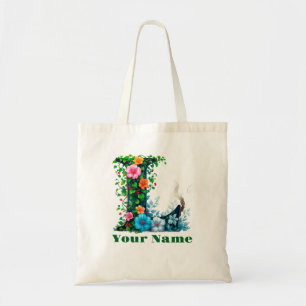 Personalised Letter L Tote Bag