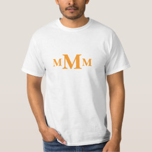 Personalised Letter "M" Monogram  Template T-Shirt