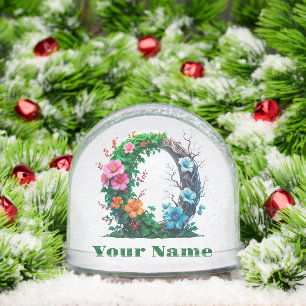 Personalised Letter O Snowglobe