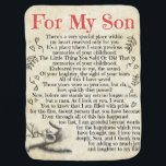 Personalised Letter To For My Son, Son Birthday Baby Blanket<br><div class="desc">Personalised Letter To For My Son,  Son Birthday</div>