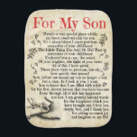 Personalised Letter To For My Son, Son Birthday Gi Burp Cloth<br><div class="desc">Personalised Letter To For My Son,  Son Birthday Gift, </div>