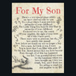 Personalised Letter To For My Son, Son Birthday Tablecloth<br><div class="desc">Personalised Letter To For My Son,  Son Birthday</div>
