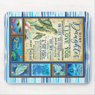 Personalised Letter To My Daughter Love From Mum Mouse Mat