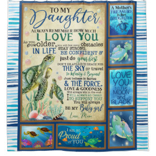 Personalised Letter To My Daughter Love From Mum Shower Curtain