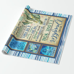Personalised Letter To My Daughter Love From Mum Wrapping Paper