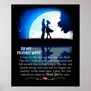 Personalised  Letter To My Future Wife, Poster