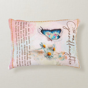Personalised Letter To My Granddaughter Decorative Cushion
